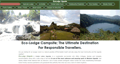 Desktop Screenshot of ecolodge-uganda.com