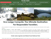 Tablet Screenshot of ecolodge-uganda.com